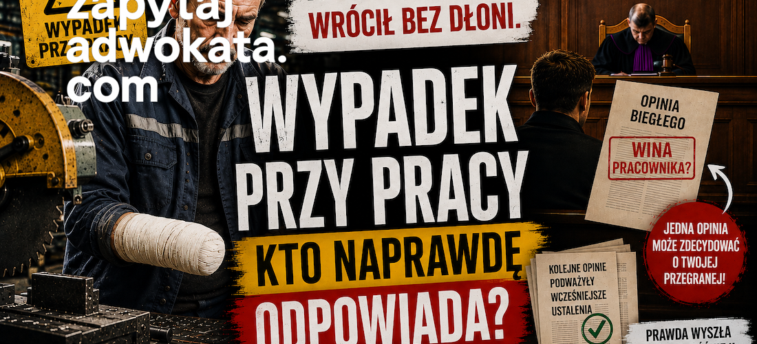 Poszkodowany pracownik po wypadku przy pracy podczas konsultacji z adwokatem